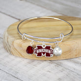 Fan Frenzy Gifts Mississippi State Fan Bangle Bracelet Bulldogs